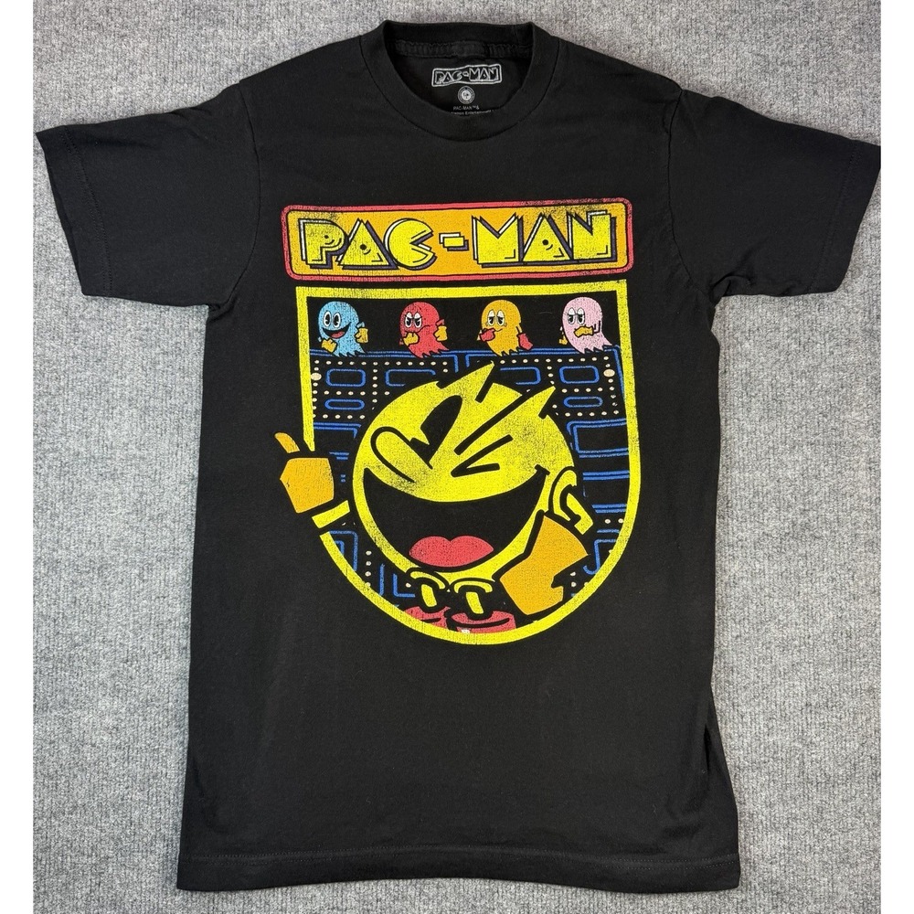 VINTAGE STYLE PAC-MAN PACMAN GHOSTS Video Game T-Shirt‎ Small